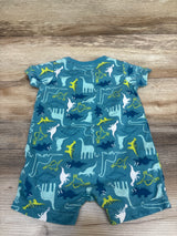 Carter's Dinosaur Shortie Romper Blue sz 9m