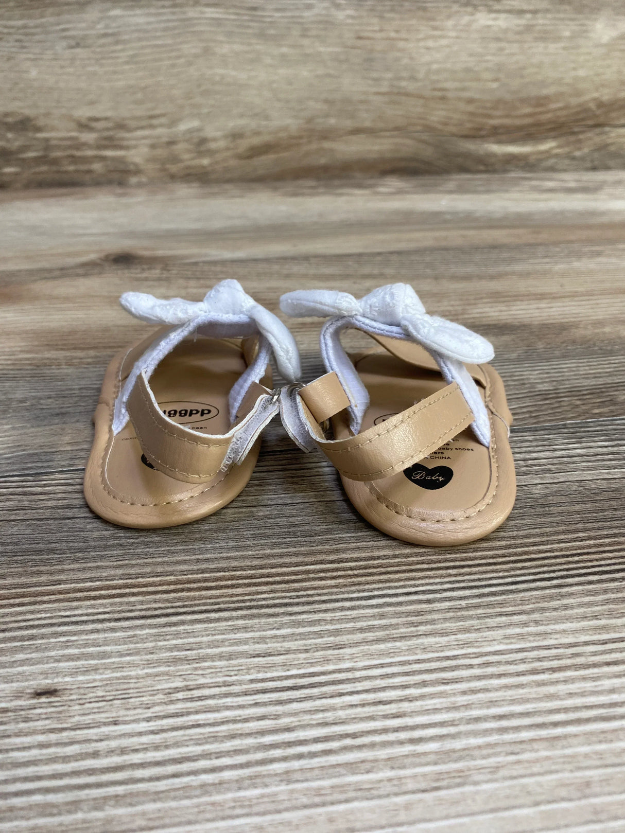 myggpp Bow Sandals White sz 4c