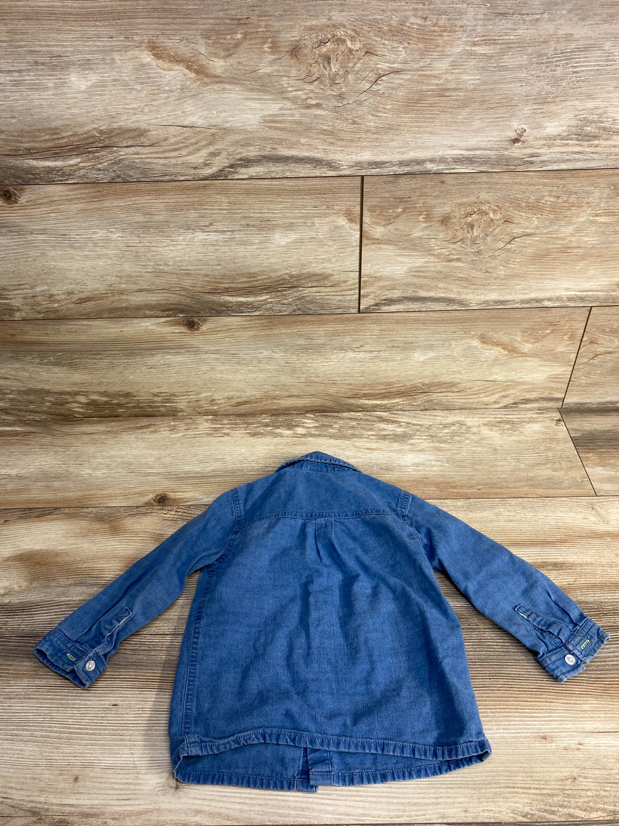Baby Club Denim Button Up Shirt Blue sz 2-3T