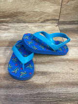 Wonder Nation Flip Flop Sandals Blue sz 5-6c