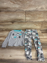 Children's Place 2pc 'Snow Cute' Pajama Set Grey sz 4T