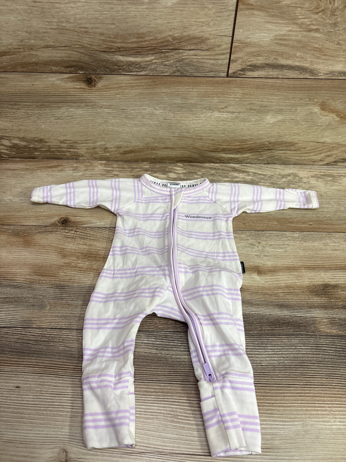 Bonds Striped Wondersuit White sz Newborn