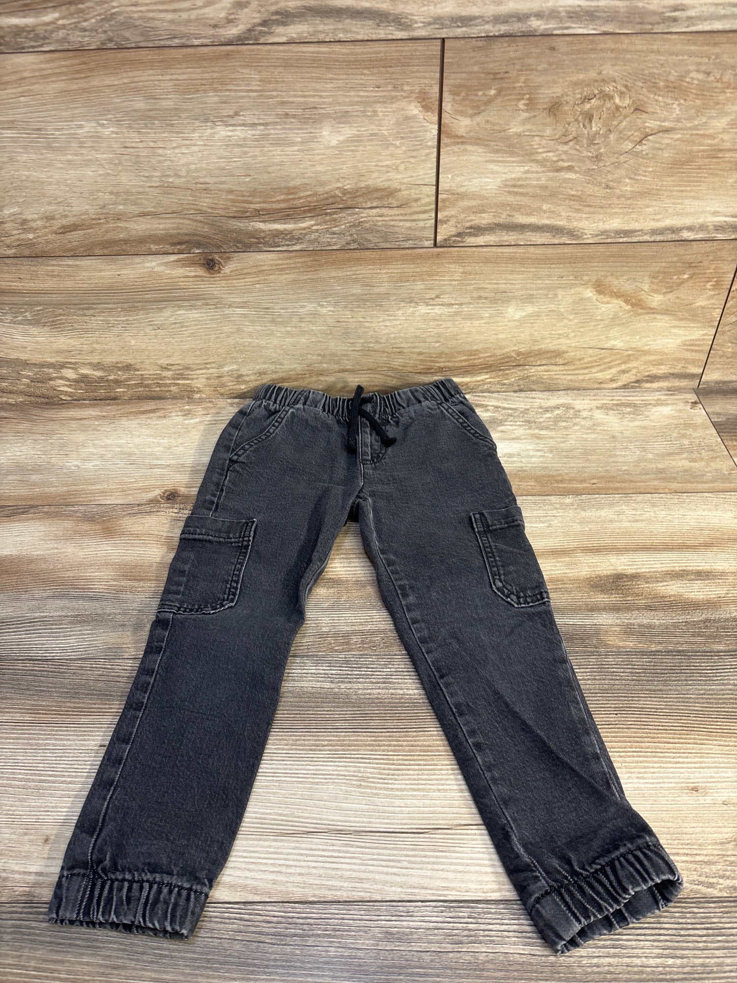 Cat & Jack Cargo Denim Joggers Grey sz 4T