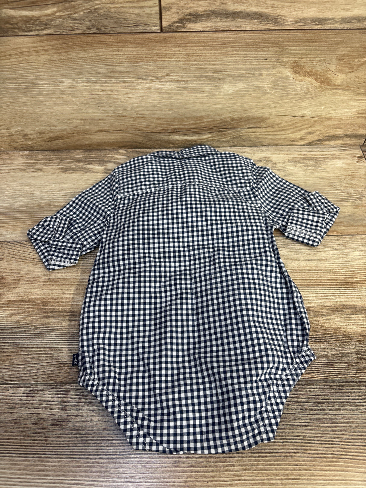 OshKosh Button Up Bubble Romper Navy sz 9m