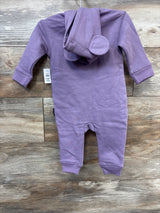 NEW Baby Gap x Disney Minnie Mouse Hooded Coverall Purple sz 6-12m