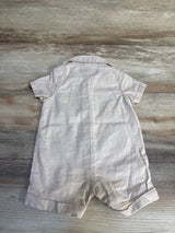 Button-Front Romper Tan sz 3m