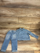 Shein 2pc Denim Jacket & Jeans Set Blue sz 2-3T