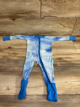 Little Sleepies Bamboo Convertible Sleeper Blue sz 3-6m