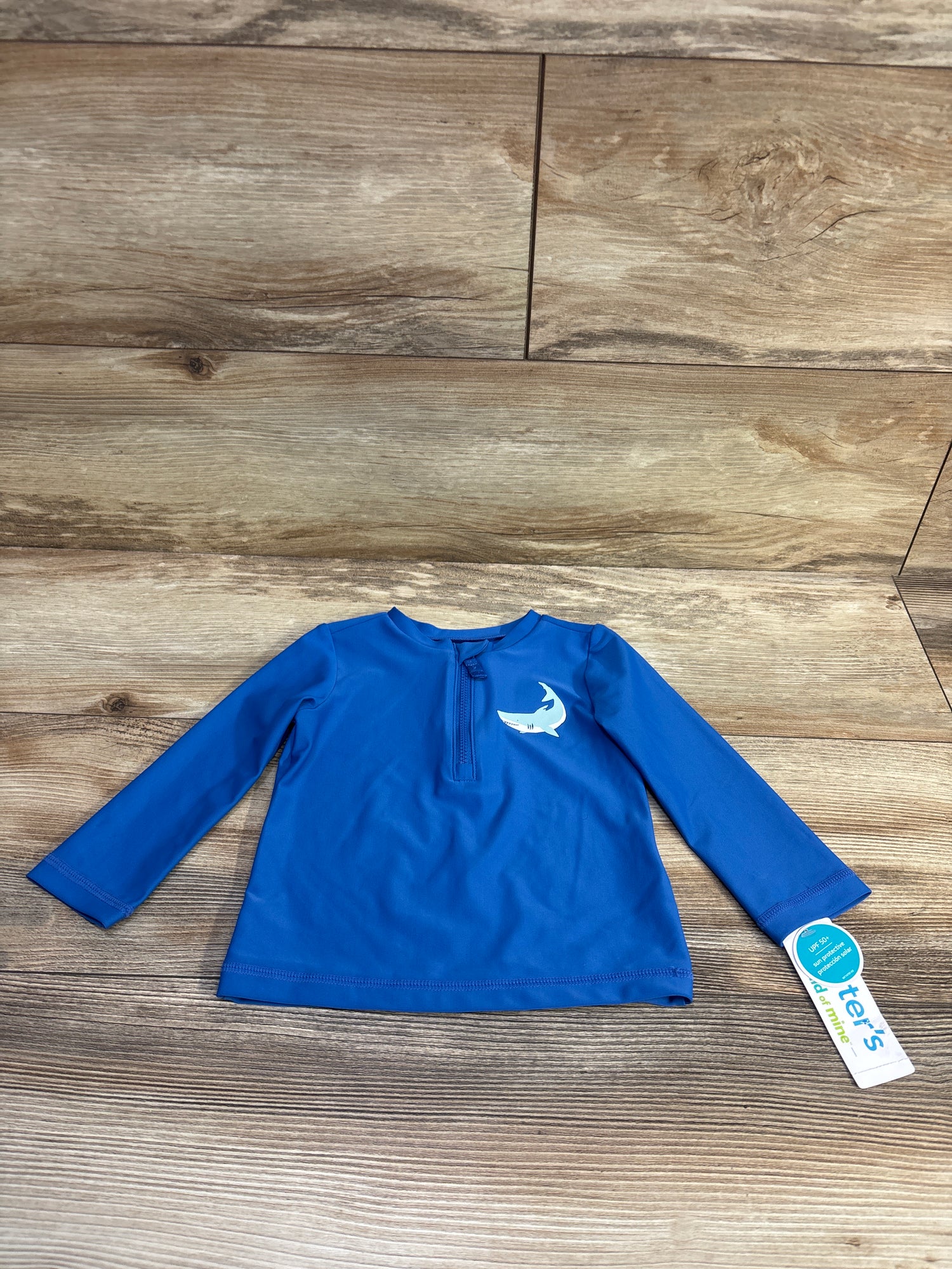 NEW Child Of Mine Half Zip Rash Guard Blue sz 12m