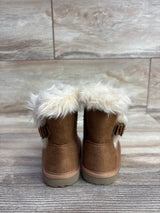 Children's Place Lightweight Fur-Lined Boots Brown sz 5c