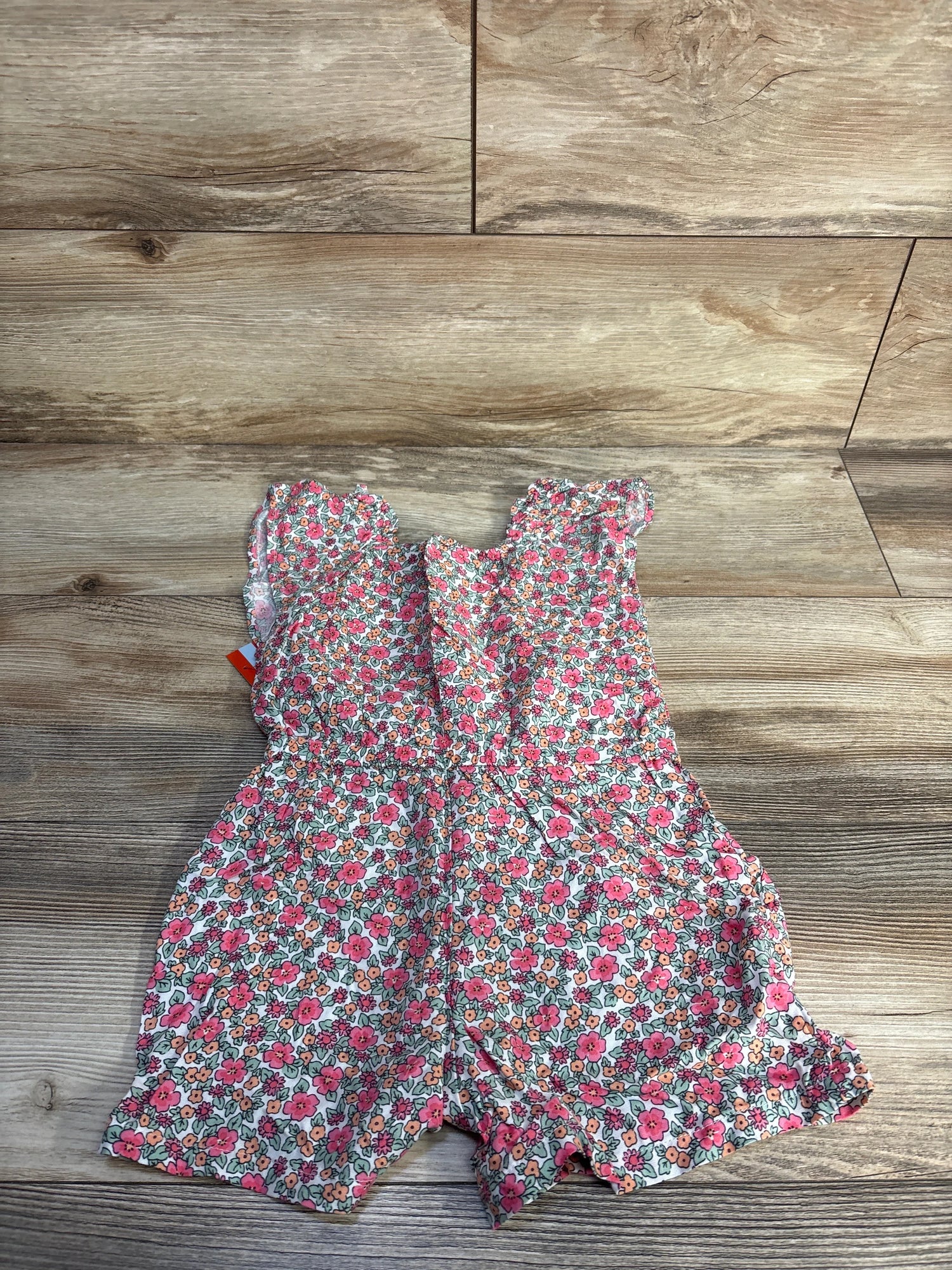 NEW Cat & Jack Floral Shortie Romper White sz 4T