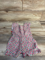 NEW Cat & Jack Floral Shortie Romper White sz 4T