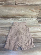Just One You Henley Shortie Romper Brown sz 3m