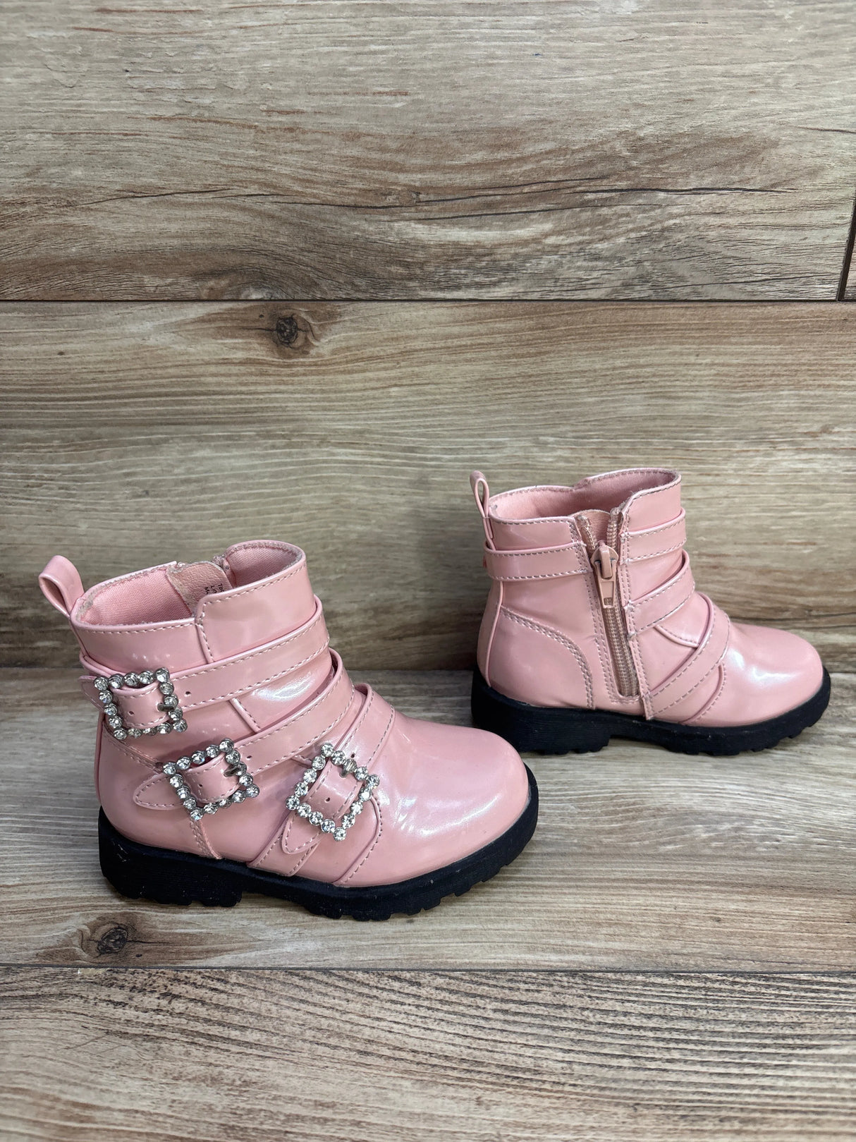 Self Esteem Lil' Triple Glam Pink Boots sz 7c - Me n Mommy To Be