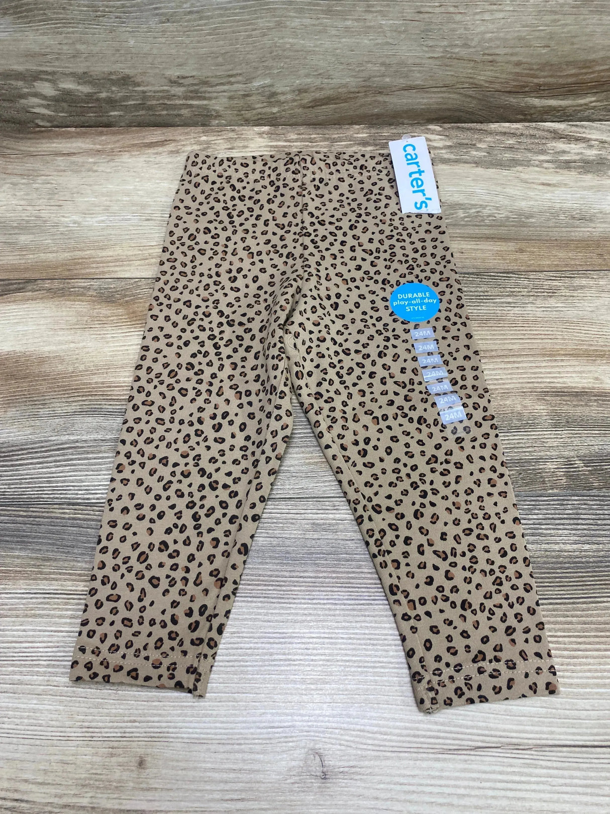 NEW Carter's Leopard Print Leggings Brown sz 24m