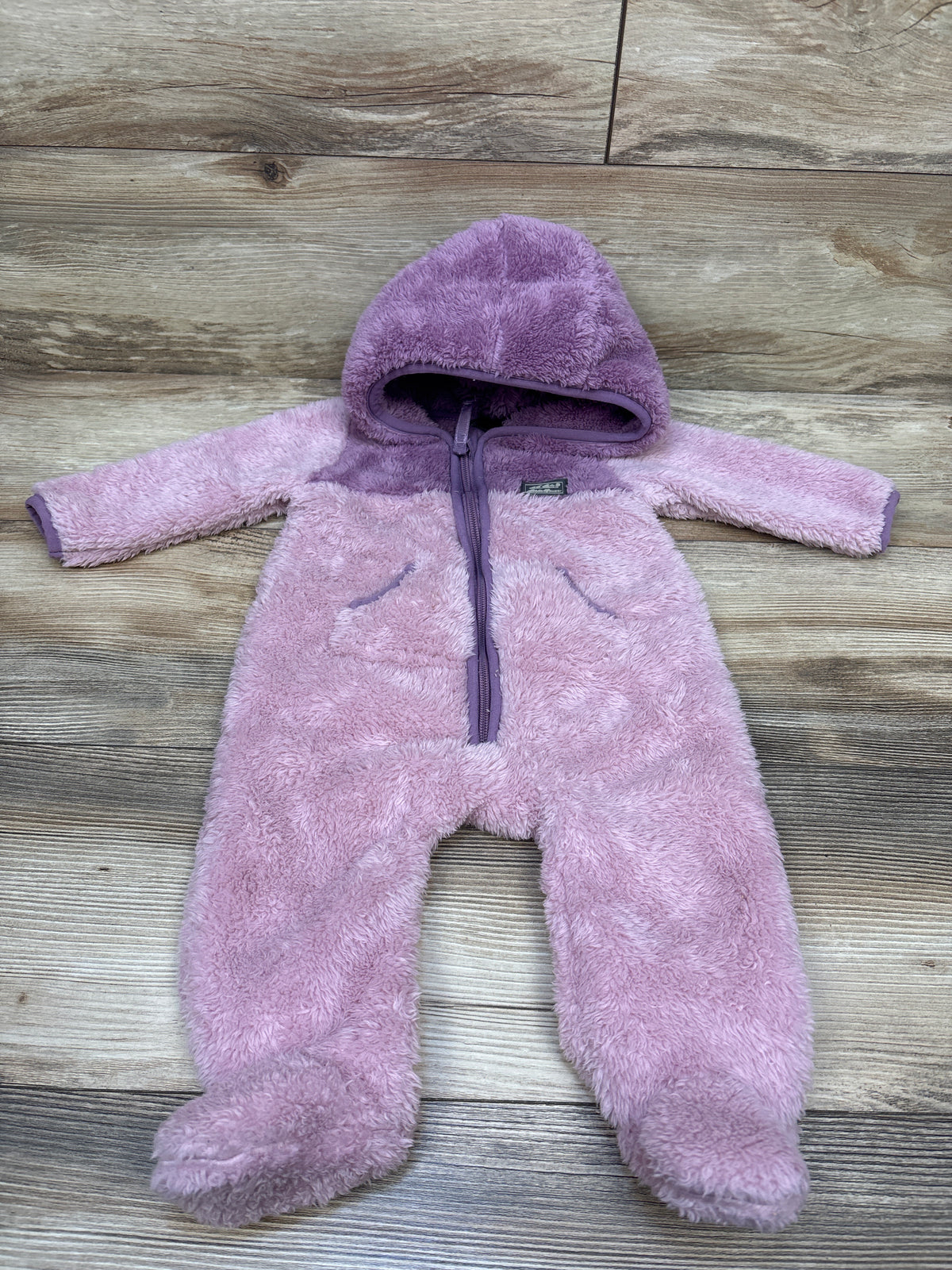 Eddie Bauer Fleece Hooded Pram Pink sz 3/6m
