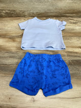 Disney Baby 2pc Tigger Shirt & Short Set Blue sz 0-3m