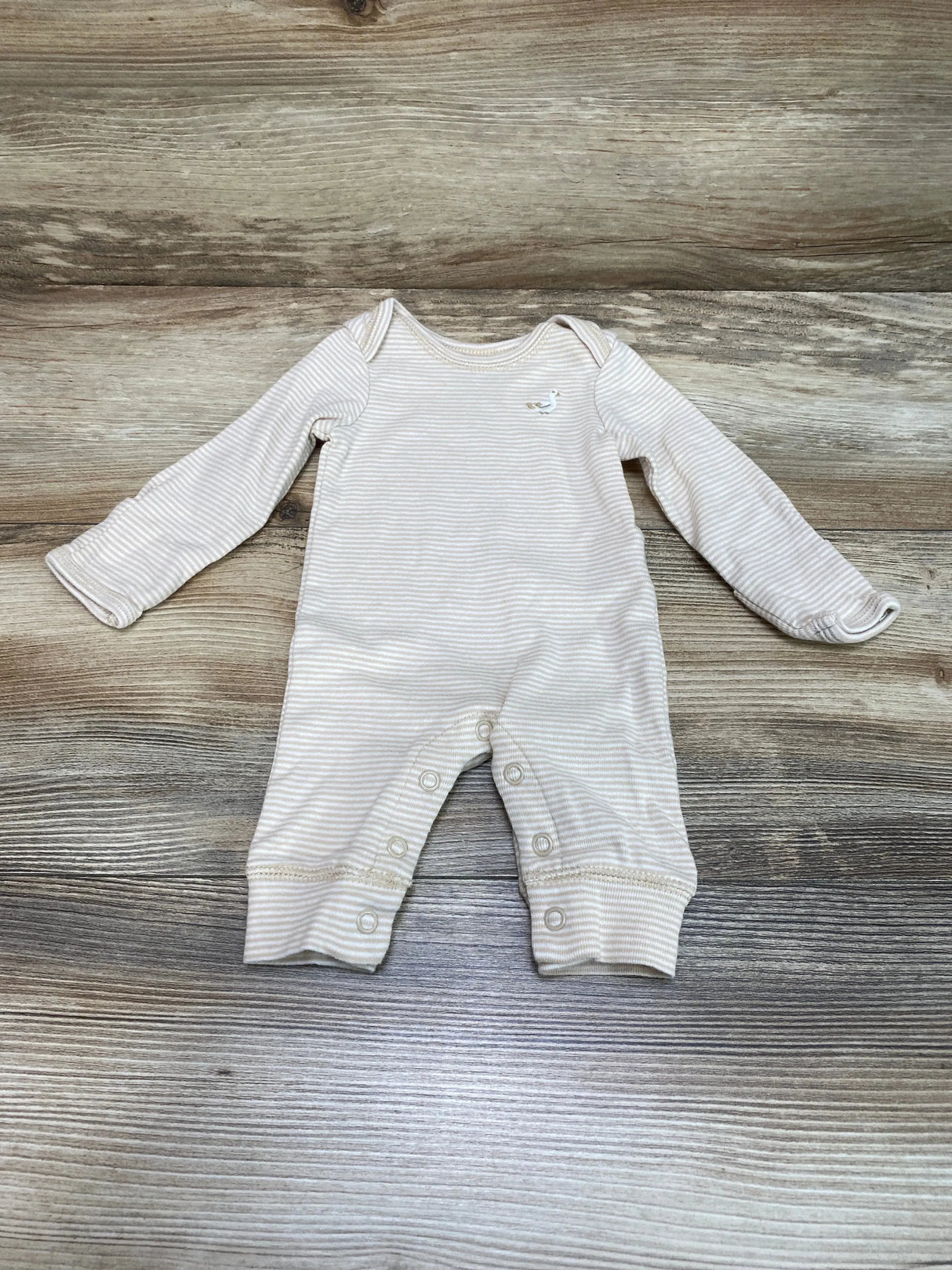 Carter's Striped Coverall Beige sz Newborn