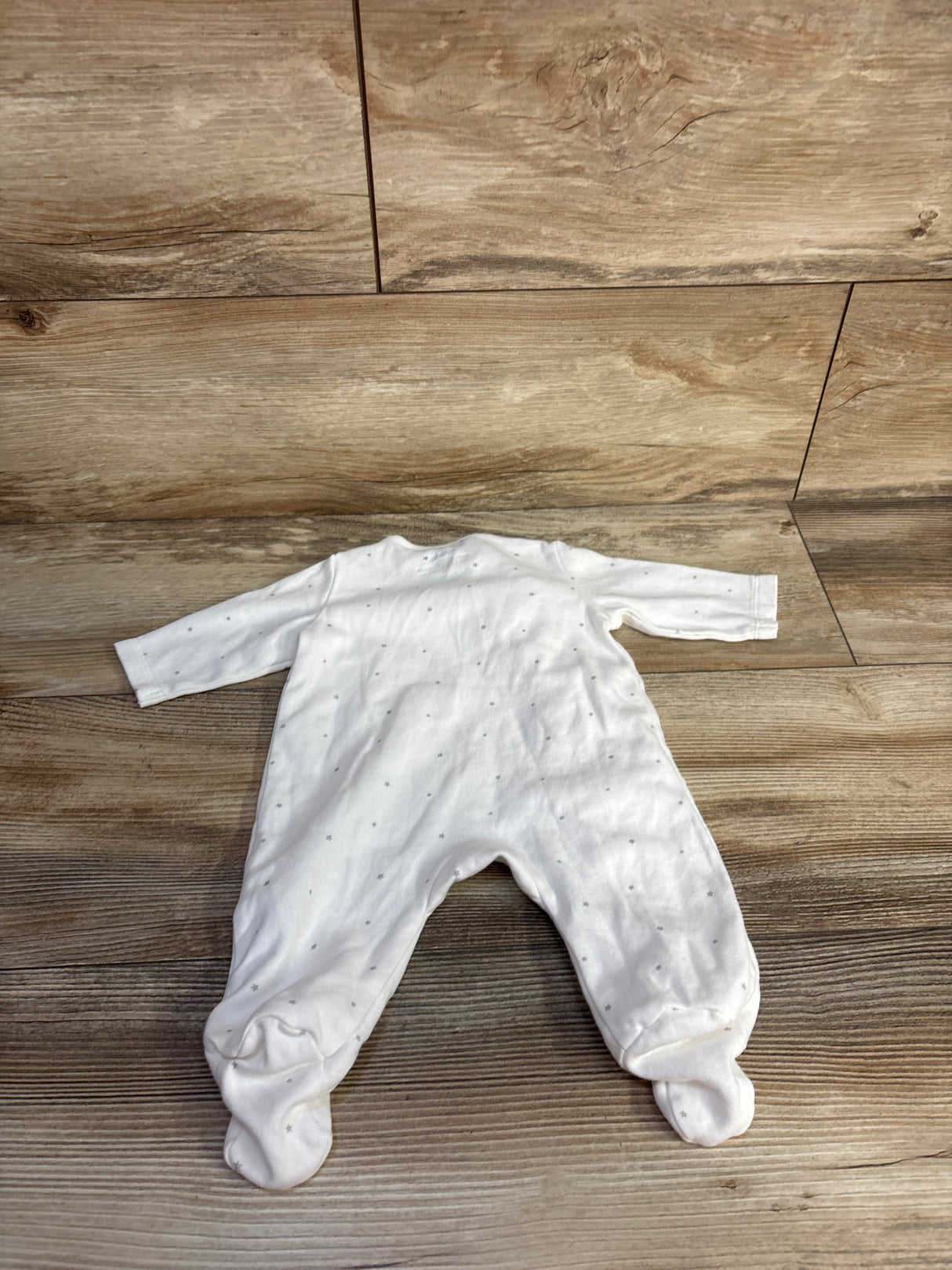 Little Me Welcome To The World Side Snap Sleeper White sz Newborn