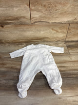 Little Me Welcome To The World Side Snap Sleeper White sz Newborn