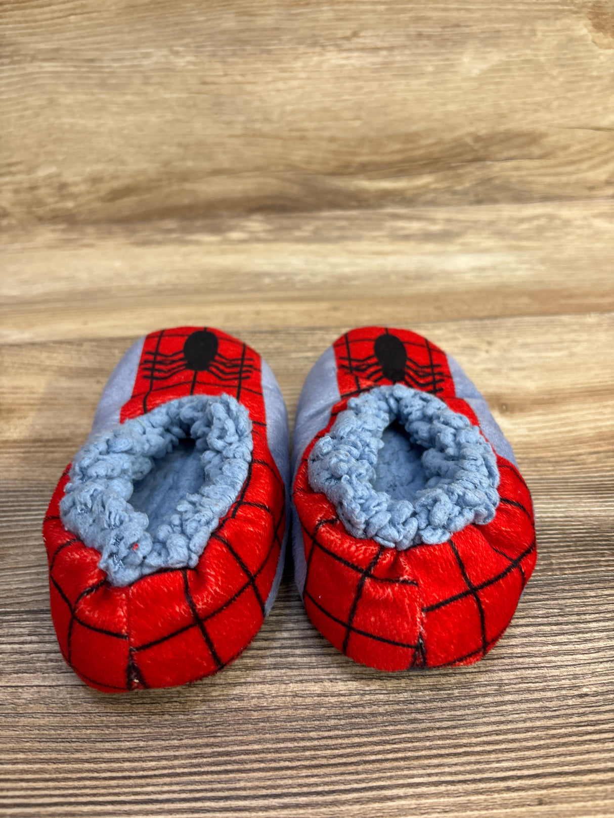 Marvel Spiderman Plush Slippers sz 7/8c