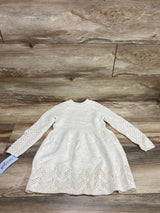 NEW Cat & Jack Knit Sweater Dress Cream sz 4T