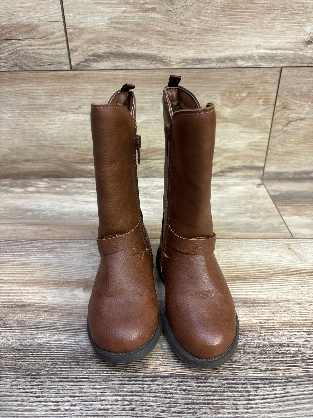 OshKosh Lumi Mid-Calf Riding Boots Brown sz 7c