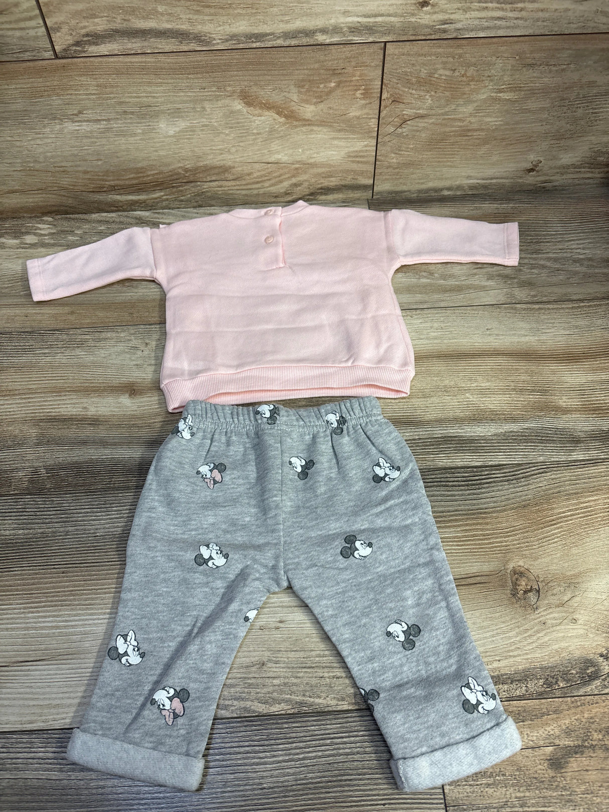 Disney Baby 2pc Minnie Mouse Sweatshirt & Joggers Pink sz Newborn