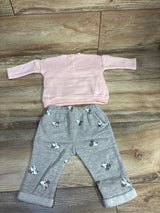Disney Baby 2pc Minnie Mouse Sweatshirt & Joggers Pink sz Newborn