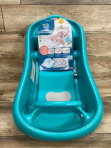 NEW The First Years Sure Comfort Newborn-to-Toddler Tub w/ Sling Teal