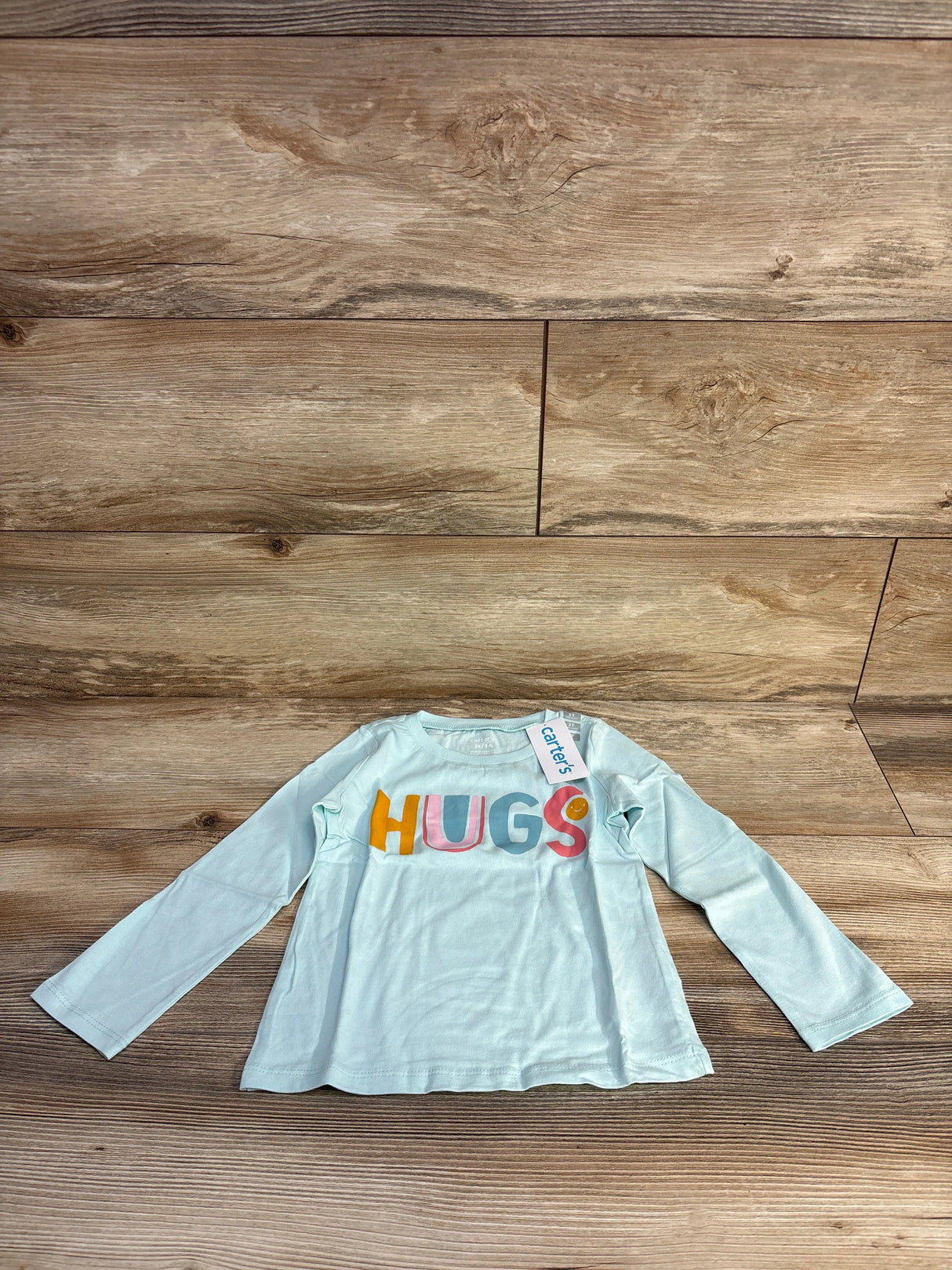 NEW Carter's Long Sleeve Shirt 'Hugs' Blue sz 3T