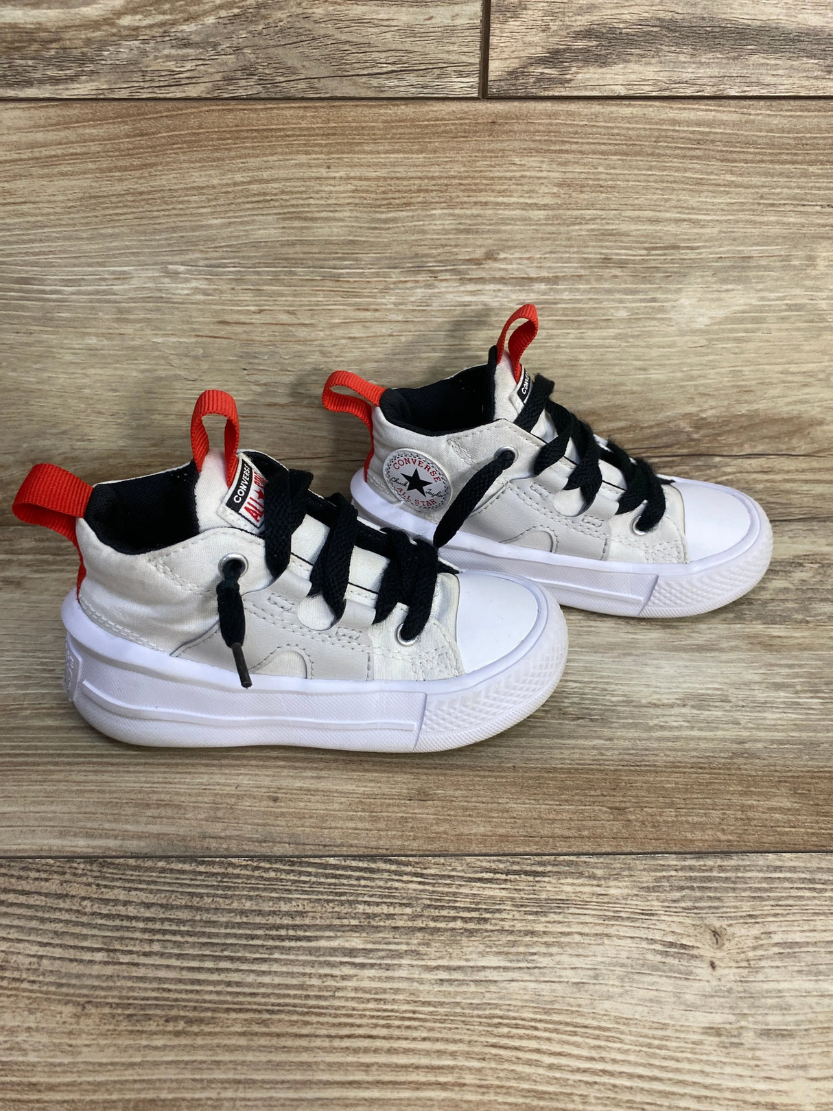 Chuck Taylor All Star Ultra Easy-On Mid TD 'White University Red' Sneakers sz 8c