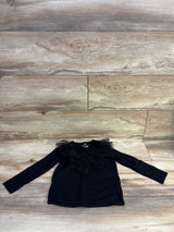 H&M Long Sleeve Frill Shirt Black sz 3/4T