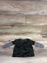 Jumping Beans Layered Sleeve Shirt Camo Green sz 12m