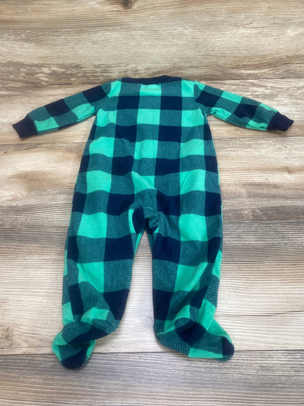 Carter's Plaid Blanket Sleeper Green sz 6m