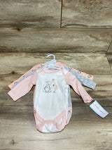 NEW Baby Gear 3pk Penguin Bodysuits Pink/White sz 0-3m