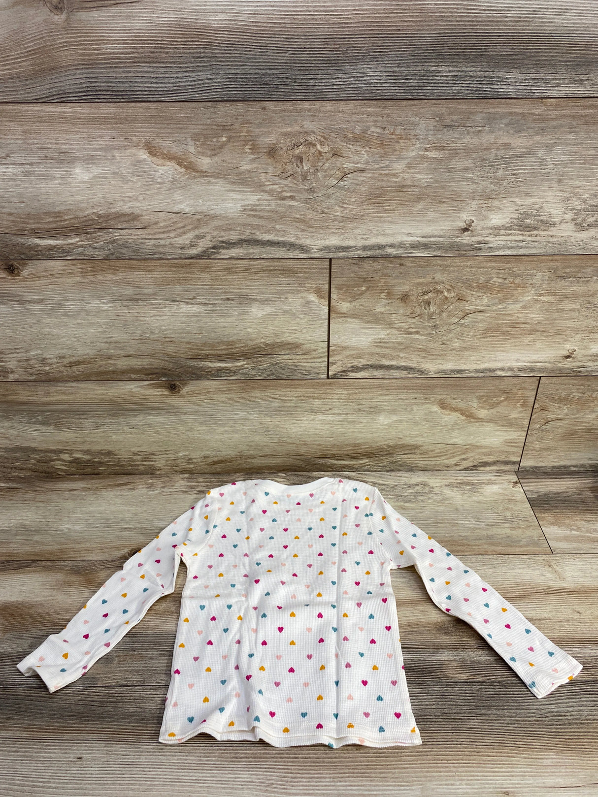 NEW Old Navy Heart Print Thermal Shirt White sz 4T