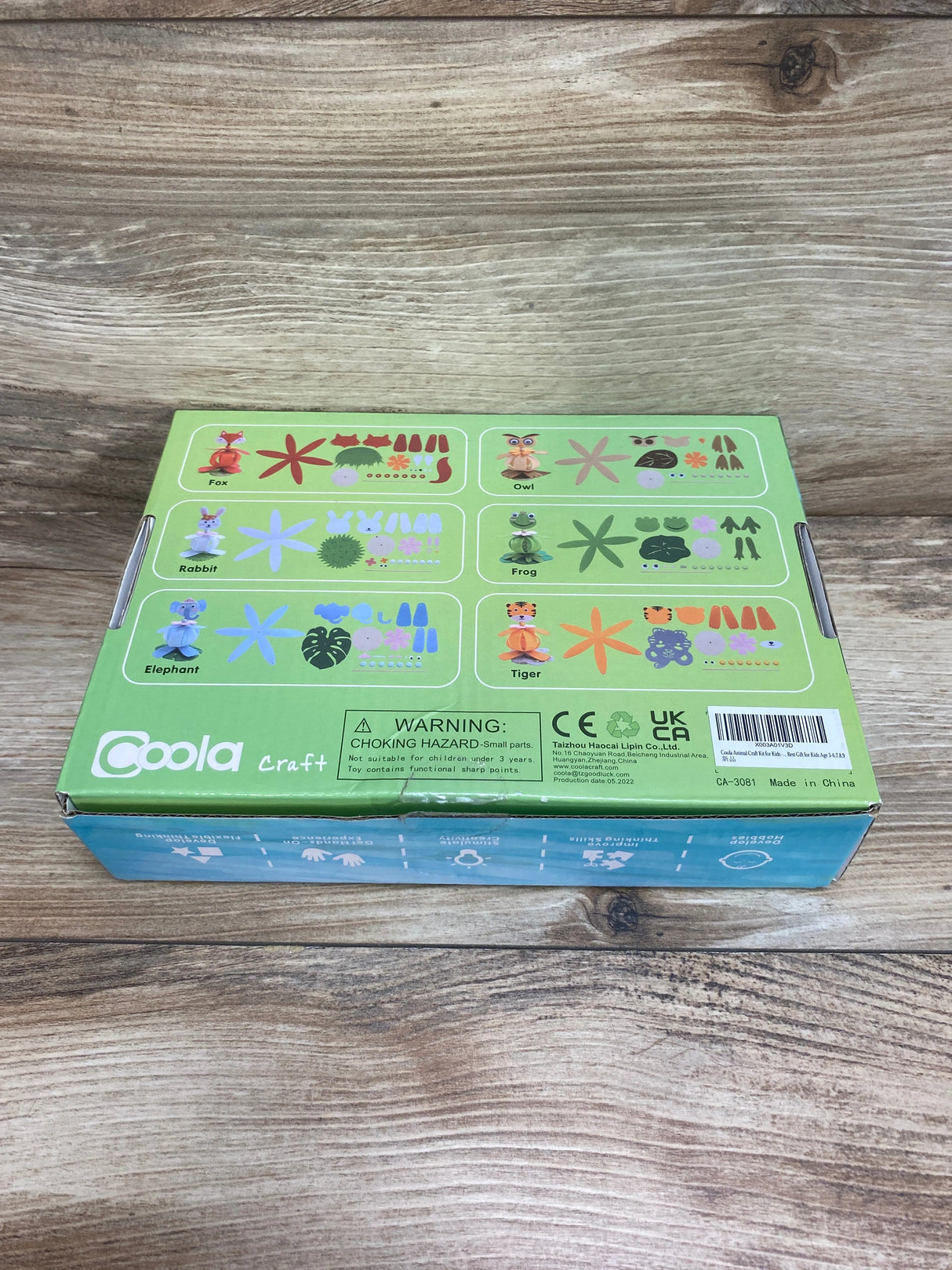 Coola Craft Chubby Animal 6 In 1 Craft Kit