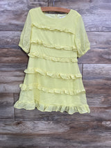 NEW GB Girls Tiered Ruffle Dress Yellow sz 5T