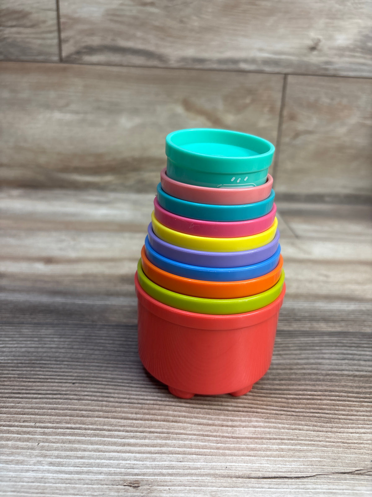 Greozacy 10pc Bath Toy Stacking Cups
