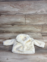 Cat & Jack Faux Fur Jacket Ivory sz 6-9m