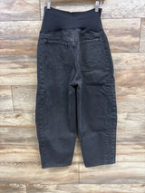 Old Navy Maternity Full-Panel Barrel Ankle Jeans Black sz 12/Large