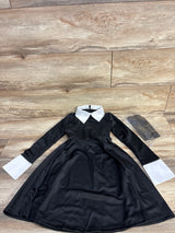 Wigood Wednesday Addams Costume Dress & Tights Black sz 6