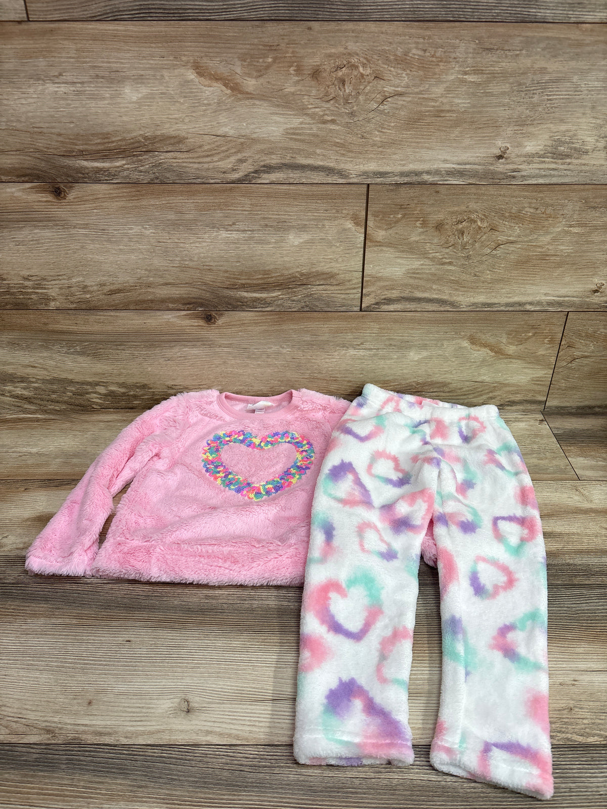 NEW Bmagical by Btween 2pc Plush Pajama Set Pink sz 4T