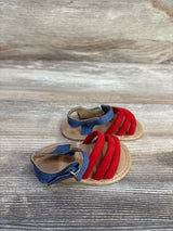Old Navy Strappy Mixed-Material Sandals Red sz 1/2c