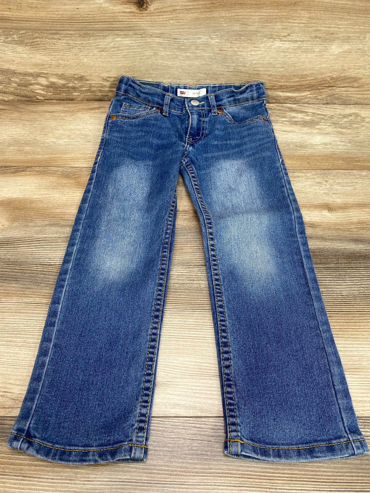 Levi's Boys' 511 Slim Fit Blue Jeans sz 5Reg