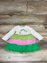 Wonder Nation Rainbow Tutu Dress Cream sz 18m