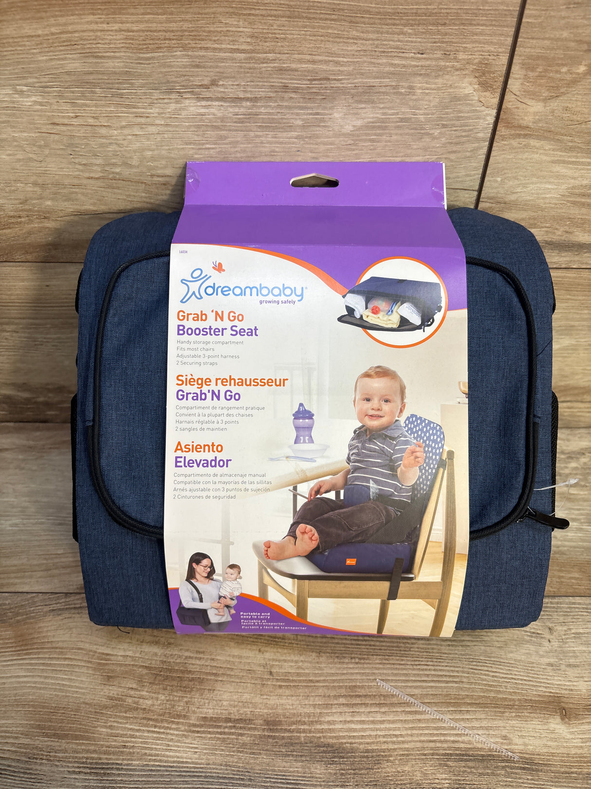 NEW DreamBaby Grab 'N Go Booster Seat - Blue