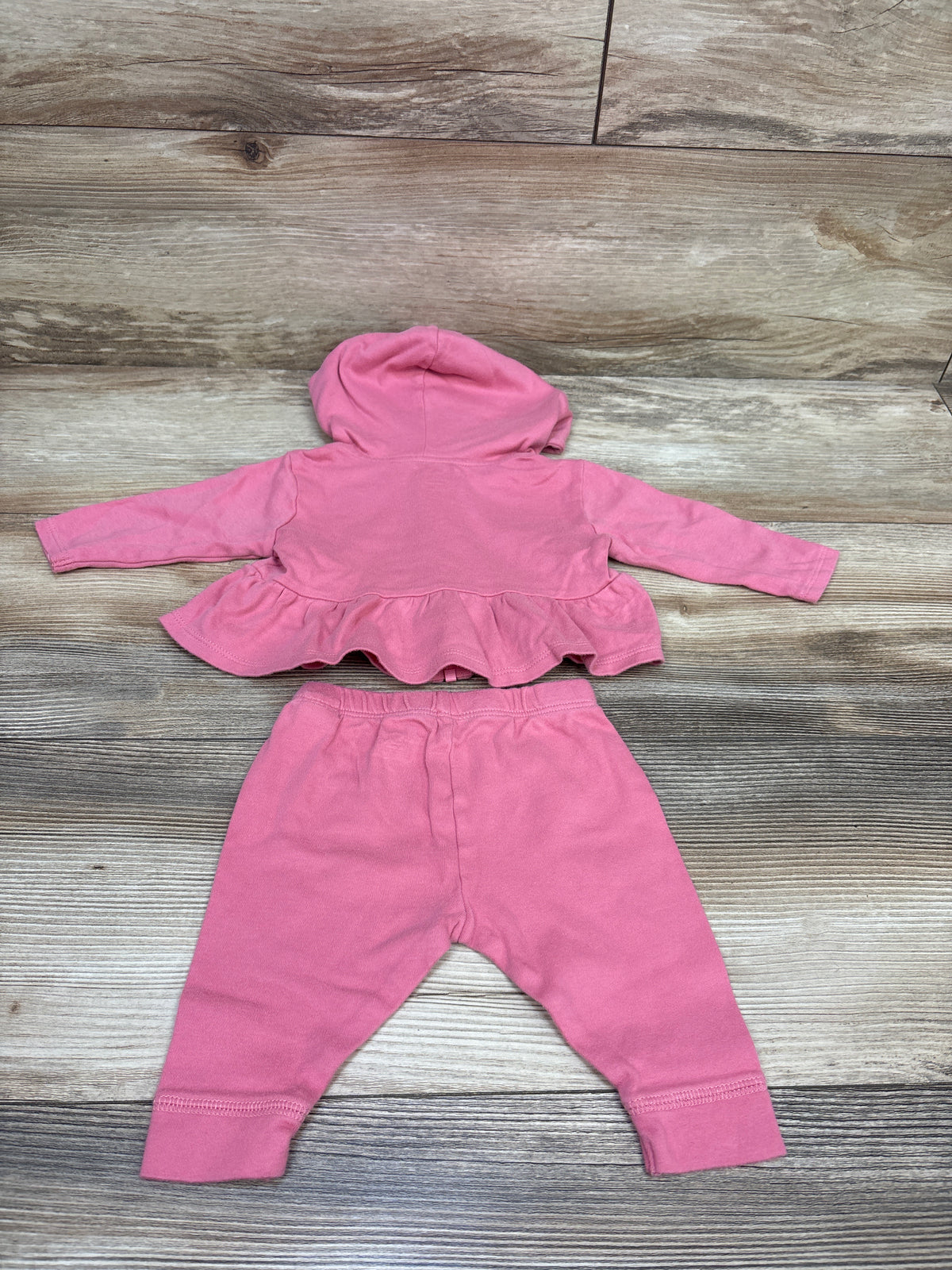 Children's Place 2pc Zip-Up Jacket & Pants Set Pink sz 0-3m
