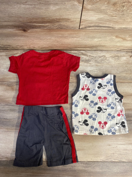 Disney Junior Mickey Mouse 3pc T-Shirt, Tank Top & Shorts Set Red sz 12m - Me n Mommy To Be